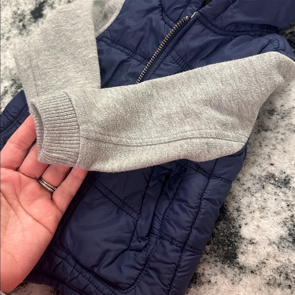 Tucker + Tate baby boy vest jacket coat with‎ hood gray and navy 12 months